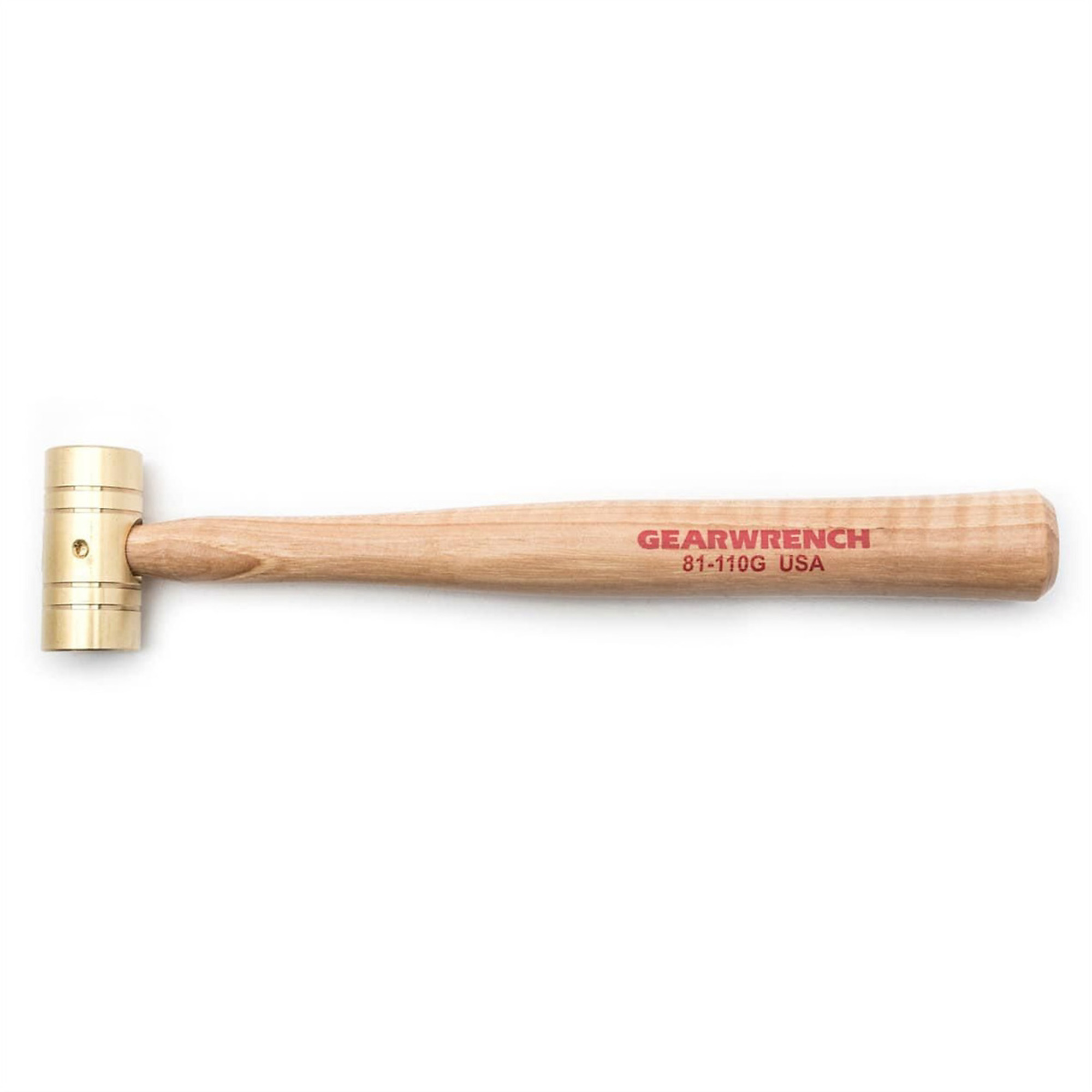 GearWrench Brass Hammer — 16 Oz., Hickory Handle, Model# KDT81-111G
